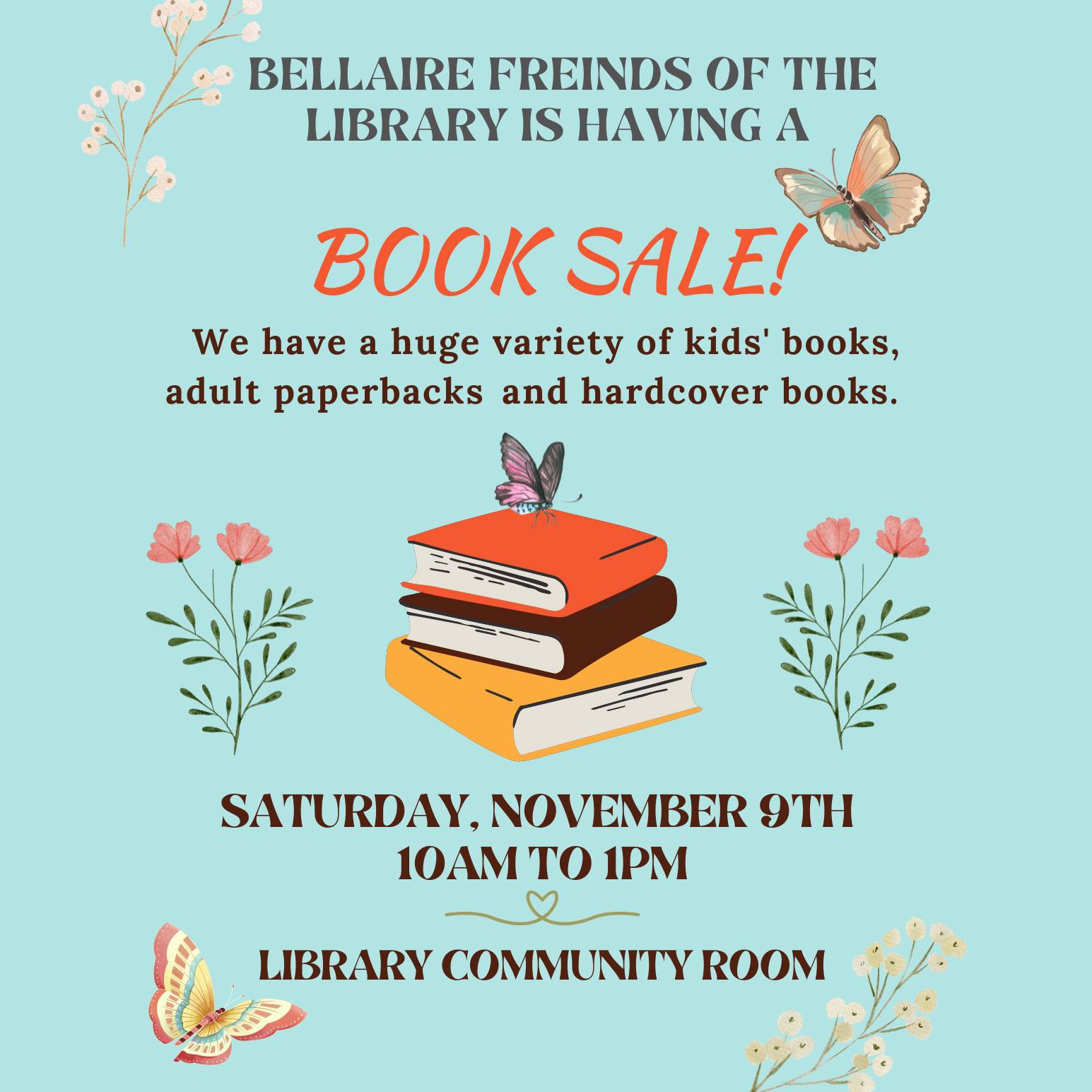 Friends of the Library Fall 2024 Book Sale